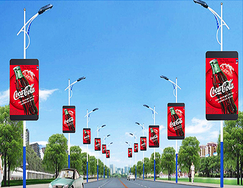 MPLED Outdoor LED lamp post displays Outdoor Advertising Digital Signage Display