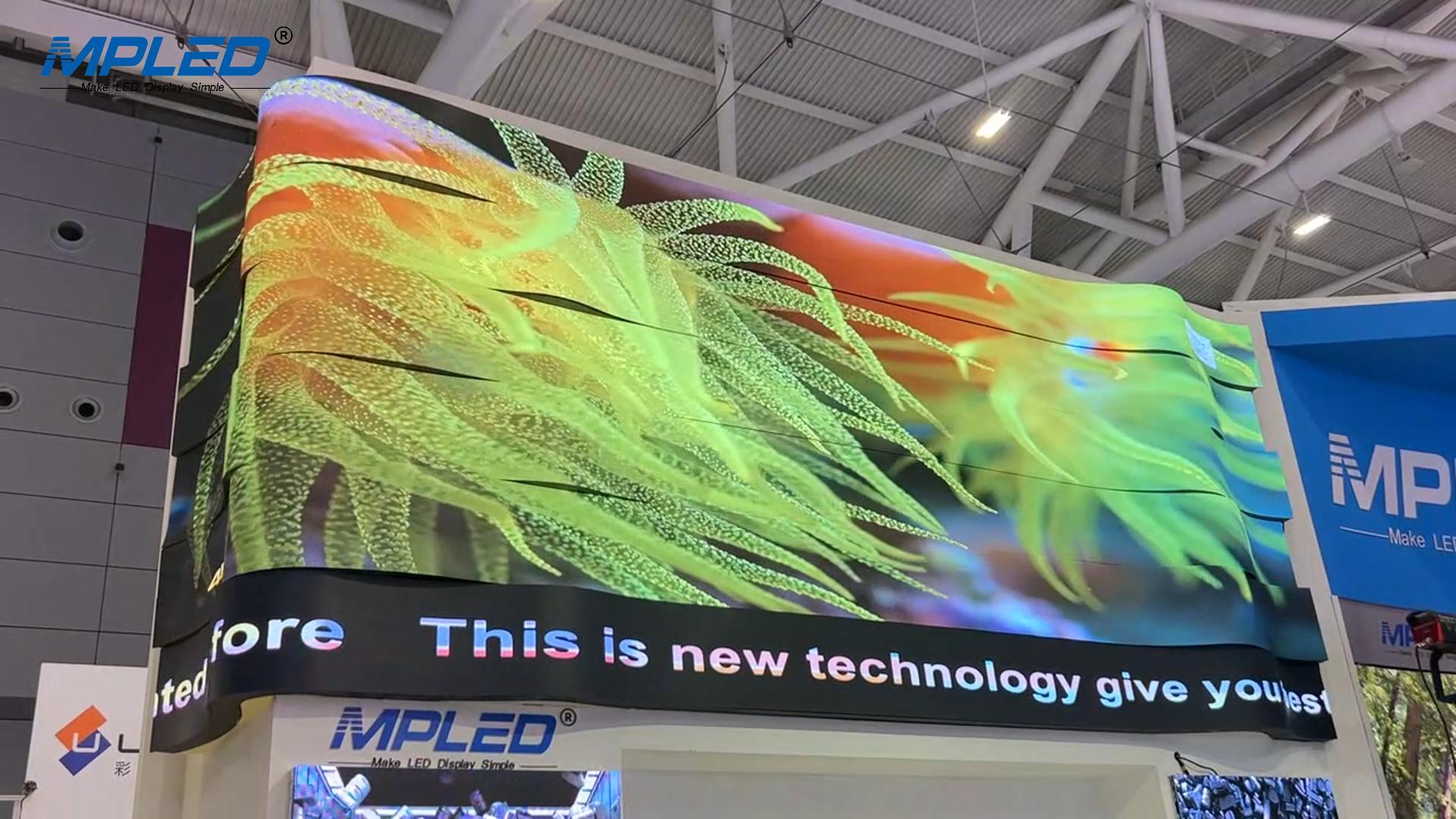 MPLED Wave-shaped creative display screen
